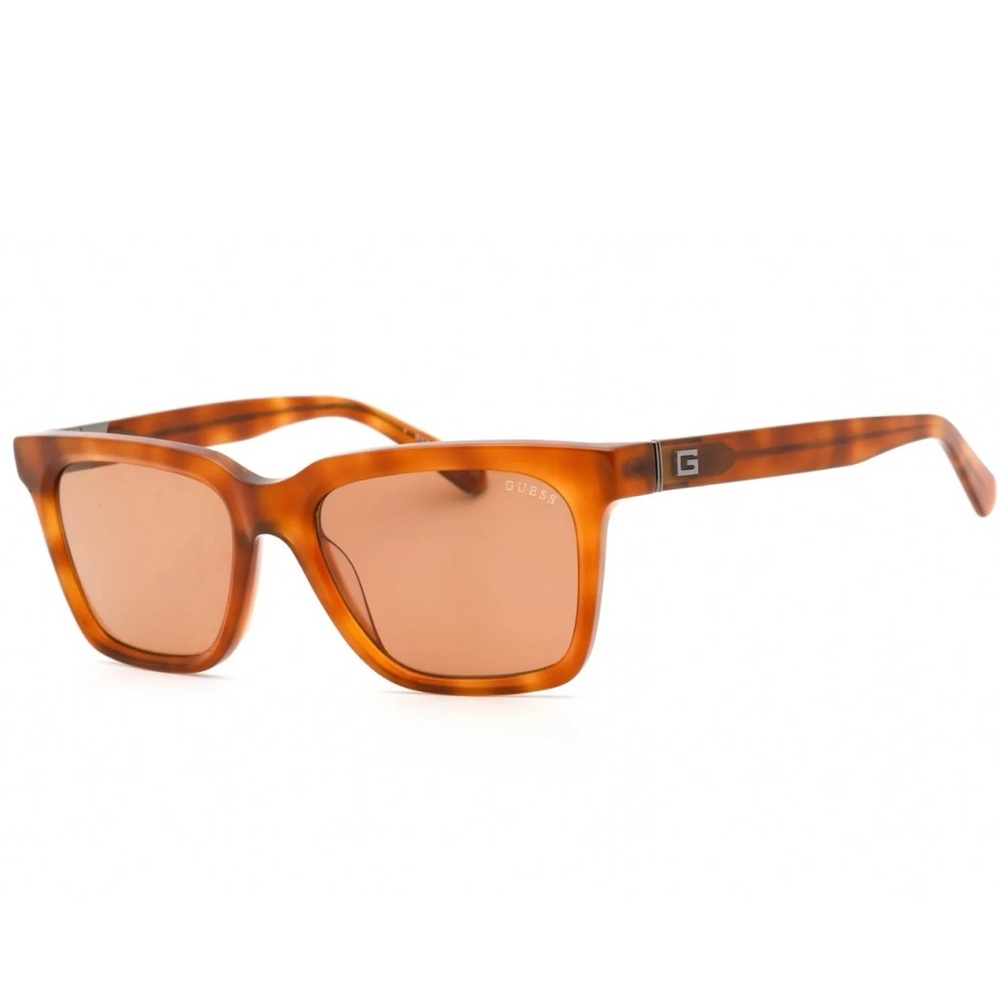 Guess Rectangular Sunglasses | Brown Tortoise | 53-18-140 | New | Original Case